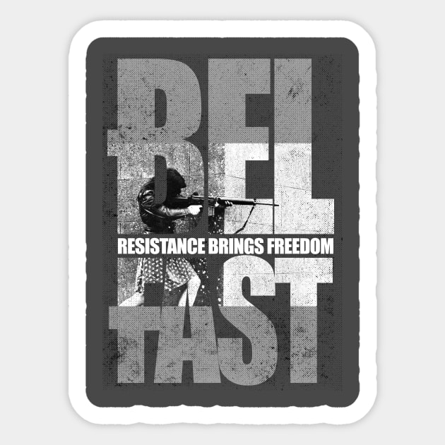 Belfast 1972 Sticker by MadToys